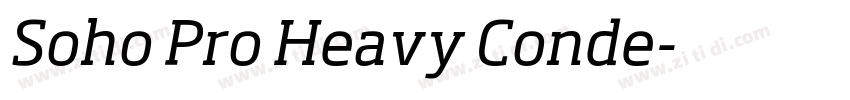 Soho Pro Heavy Conde字体转换